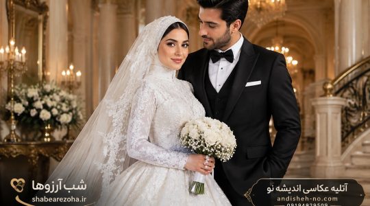 عکاسی زیبا و حرفه ای از عروس و داماد های ایرانی در باغ و عمارت عروس