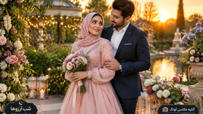 ساخت کلیپ حرفه ای با عروسی و داماد در باغ و عمارت های زیبا و لوکیشن های خاص