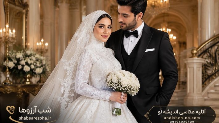 عکاسی زیبا و حرفه ای از عروس و داماد های ایرانی در باغ و عمارت عروس